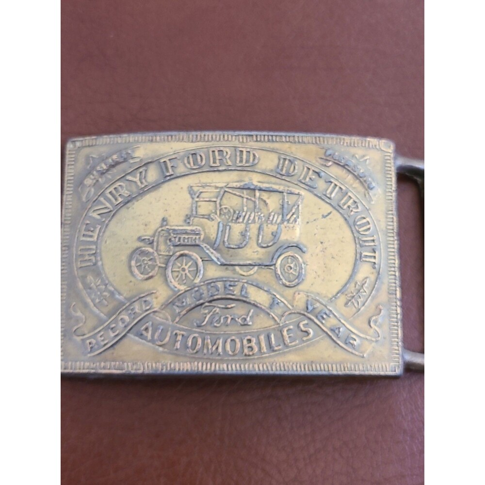 Belt Buckle - Henry Ford Detroit Automobiles Model Y